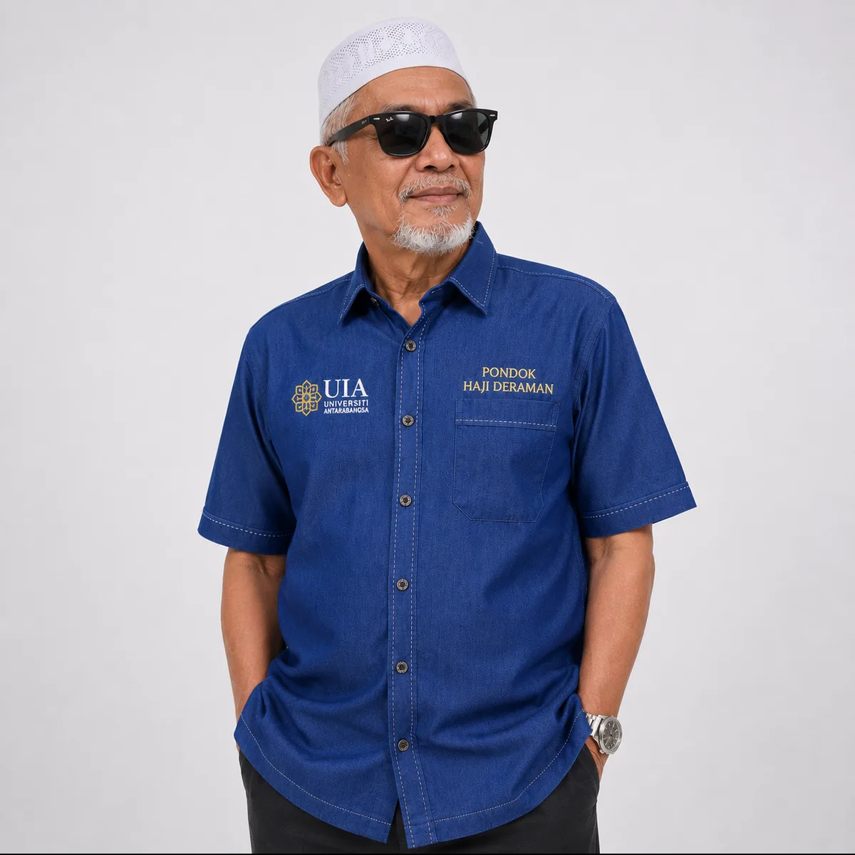 Baju korporat custom sulaman logo AUSS